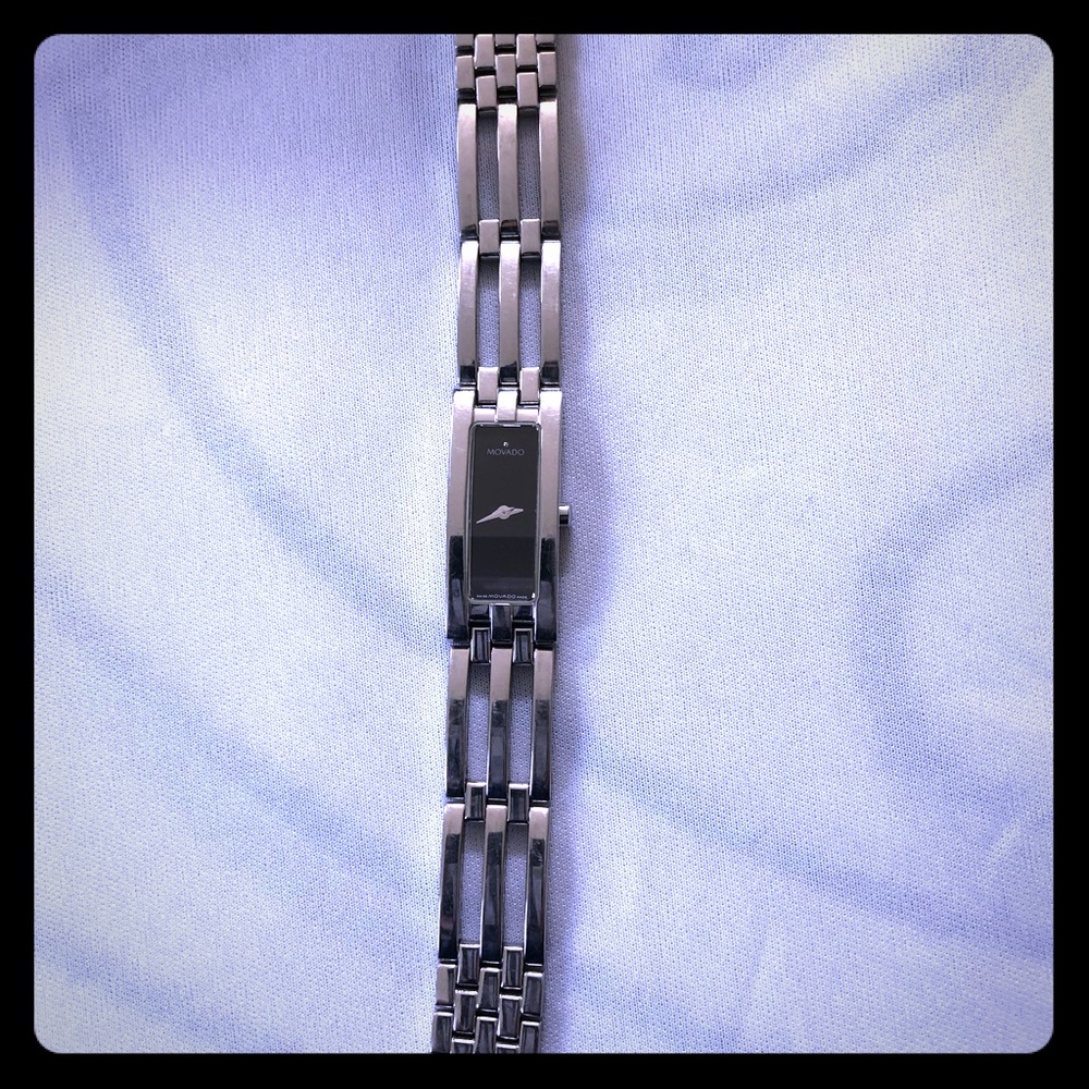 Vintage Movado Watch - small wrist-black face